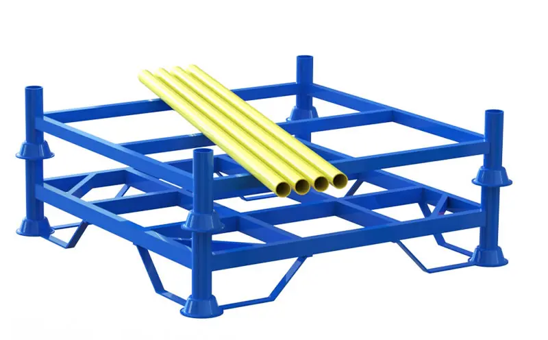 tubular stacking rack