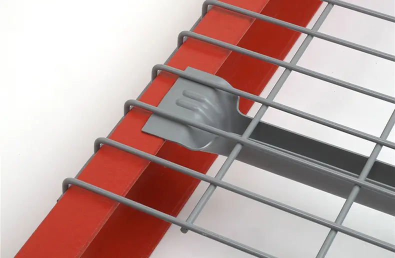 heavy duty wire decking for pallet rack, grid design with anti-fall edge