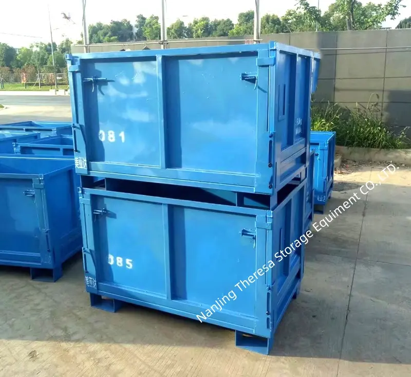 foldable steel bin